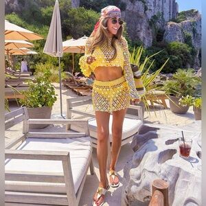 Superdown Coralie Skirt Set Baby Yellow 🌼🌼